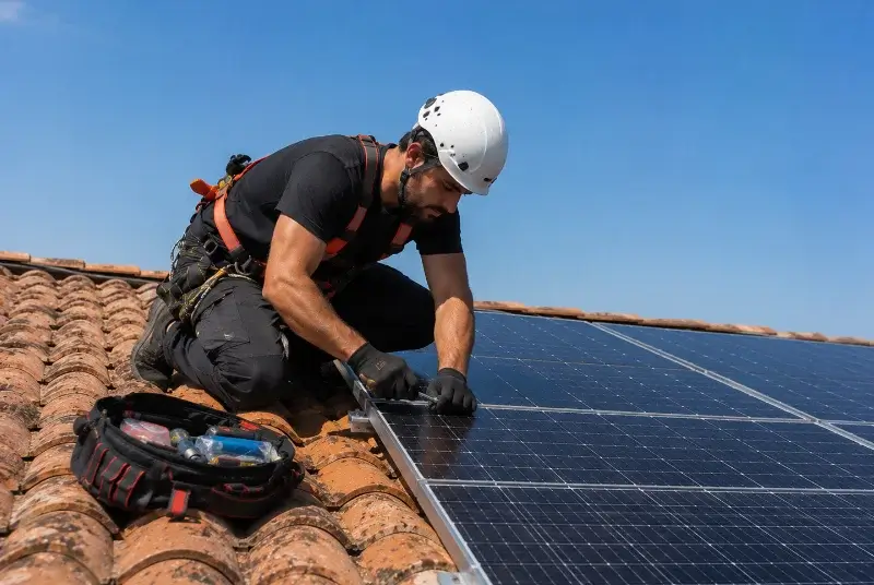 Maintenance et monitoring de panneaux solaires à Branne